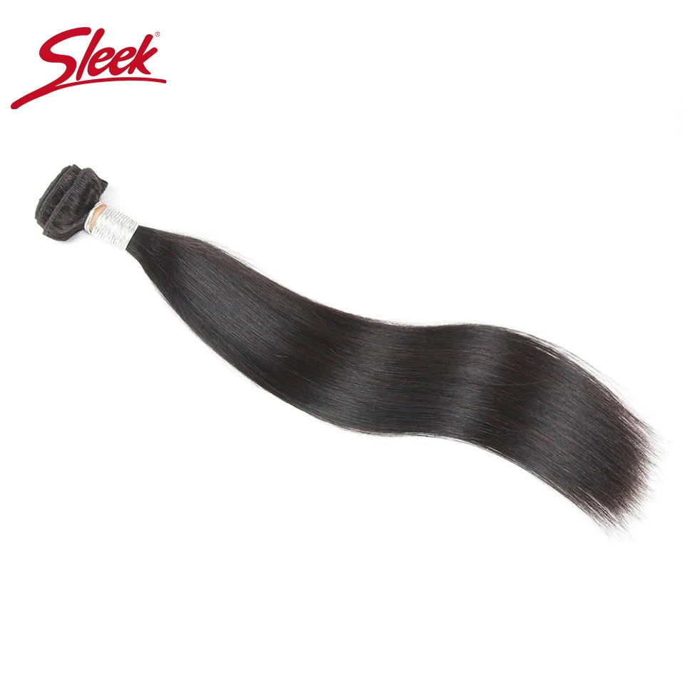 Sleek Peruvian Straight Hair Bundles Remy Hair Weave 8 To 30 Inches Extension100% Real Natural Human Hair Can Buy 3 Or 4 Bundles